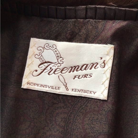 Natural female full length mahogany mink coat - Picture 13 of 16